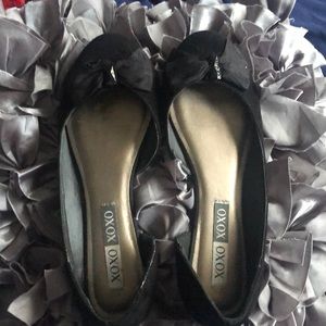 Xoxo black ballet flat